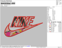 Nike Mulan Embroidery File 4 size