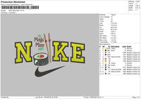 Nike Maki Miso Embroidery File 5 sizes