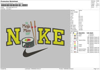 Nike Maki Miso Embroidery File 5 sizes