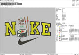 Nike Maki Miso Embroidery File 5 sizes