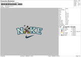 Nike Mickey Embroidery File 5 sizes