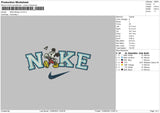 Nike Mickey Embroidery File 5 sizes