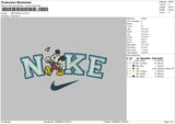 Nike Mickey Embroidery File 5 sizes