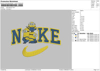 Nike Minion3105 Embroidery File 6 sizes