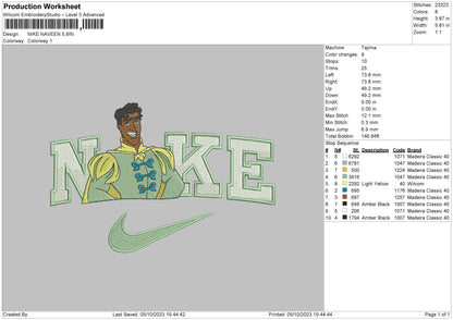 Nike Naveen Embroidery File 6 sizes