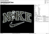 Nike Nightmare Embroidery File 6 sizes