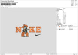 Nike Cowboy V1 Embroidery File 6 sizes