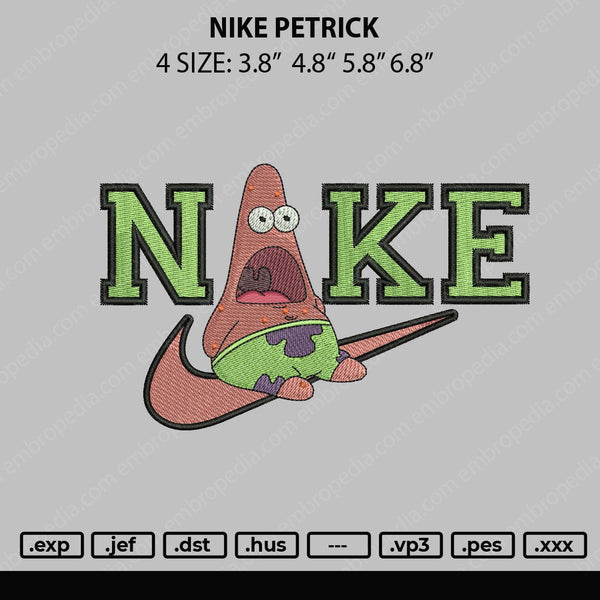 Nike Patrick Embroidery File 4 sizes