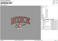 Nike Paw Embroidery File 5 sizes