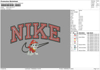 Nike Paw Embroidery File 5 sizes