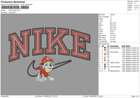 Nike Paw Embroidery File 5 sizes