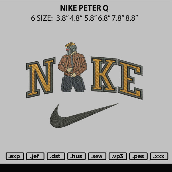 Nike Peter Q Embroidery File 6 sizes