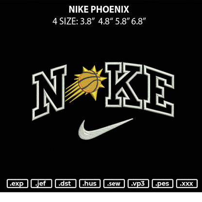 Nike Phoenix Sun Embroidery File 4 size