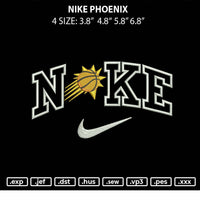 Nike Phoenix Sun Embroidery File 4 size