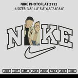 Nike Photoflat 2112 Embroidery File 6 sizes
