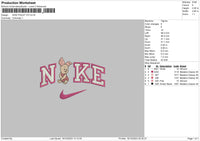 Nike Piglet V3 Embroidery File 6 sizes