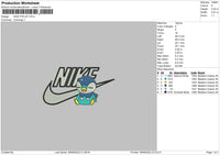 Nike Piplup Embroidery File 4 sizes