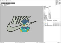 Nike Piplup Embroidery File 4 sizes