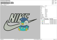 Nike Piplup Embroidery File 4 sizes