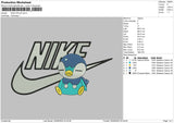 Nike Piplup Embroidery File 4 sizes