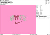 Nike Bow 0203 Embroidery File 6 sizes
