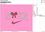 Nike Bow 0203 Embroidery File 6 sizes