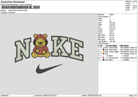 Nike Pooh 1402 Embroidery File 6 sizes