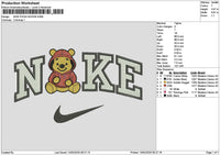 Nike Pooh 1402 Embroidery File 6 sizes