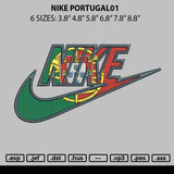 Nike Portugal01 Embroidery File 6 sizes