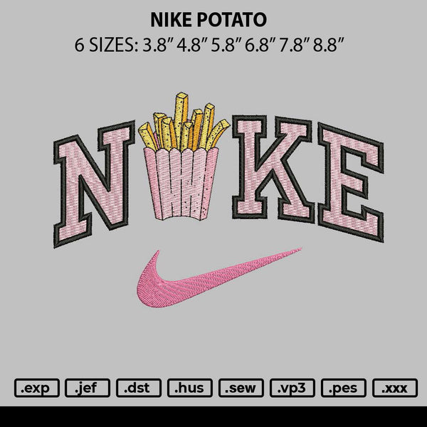Nike Potato Embroidery File 6 sizes