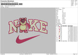 Nike Purple Bear Embroidery File 6 sizes