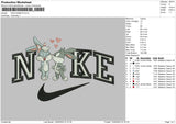 Nike Rabbits Embroidery File 6 sizes