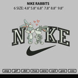 Nike Rabbits Embroidery File 6 sizes