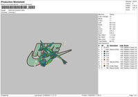 Nike Rayquaza Embroidery File 6 sizes