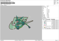 Nike Rayquaza Embroidery File 6 sizes