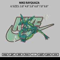 Nike Rayquaza Embroidery File 6 sizes