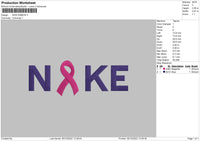 Nike Ribbon Embroidery File 6 sizes