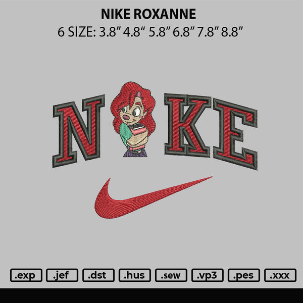 Nike Roxanne Embroidery File 6 sizes