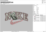 Nike Ghosts 2707 Embroidery File 6 sizes