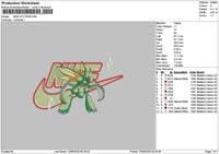 Nike Scyther Embroidery File 6 sizes
