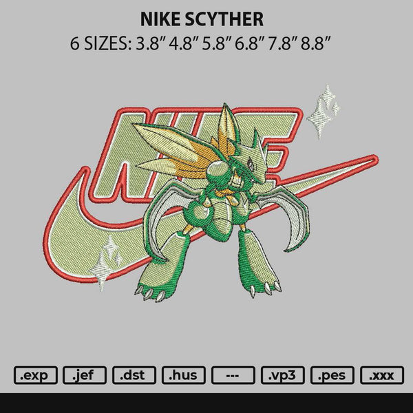 Nike Scyther Embroidery File 6 sizes