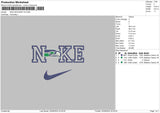 Nike Eagle 2509 Embroidery File 6 sizes