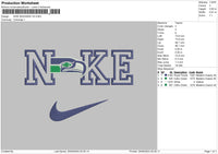 Nike Eagle 2509 Embroidery File 6 sizes