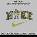 Nike Sherk Embroidery File 6 sizes