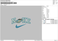 Nike Blue Car V002 Embroidery File 6 sizes