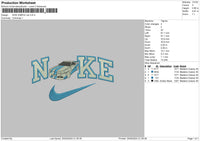 Nike Blue Car V002 Embroidery File 6 sizes