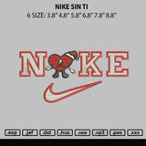 Nike Sin Ti Embroidery File 6 sizes