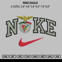 Nike Eagle Embroidery File 6 sizes