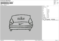 Nike Sofa Embroidery File 4 size