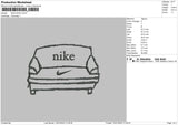 Nike Sofa Embroidery File 4 size
